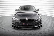 BMW 4 Gran Coupe F36 2014-2017 Street Pro Frontsplitter + Splitters V.1 Maxton Design